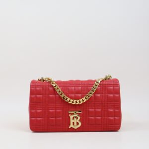 Burberry Red Small Lola Flap TB Shoulder Bag