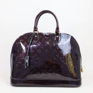 Louis Vuitton Amarante Monogram Vernis Alma GM Tote Bag