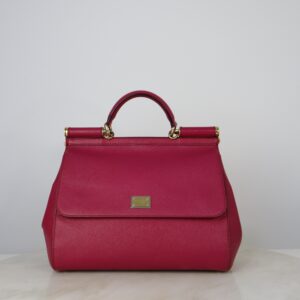Dolce & Gabbana Fuchsia Miss Sicily Large Tote Bag