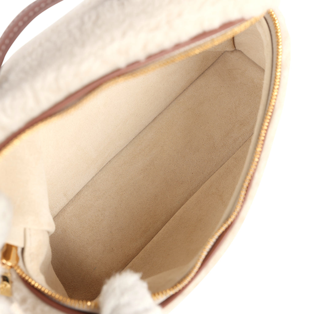 Loro Piana Extra Pocket L19 Pouch Ancient Paper and Sun Gold Cashmere and Silk Gold Hardware - Image 10