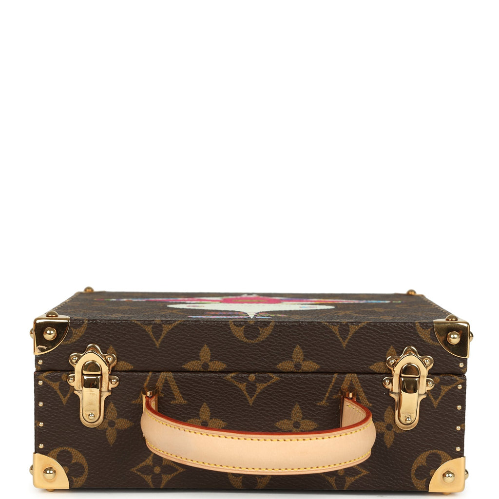 Vintage Louis Vuitton x Takashi Murakami Onion Head Jewelry Trunk Brown Multi Monogram Brass Hardware - Image 7