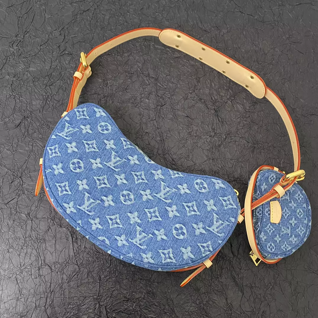 LV Croissant MM Monogram Denim - Repbags.ru - Image 4
