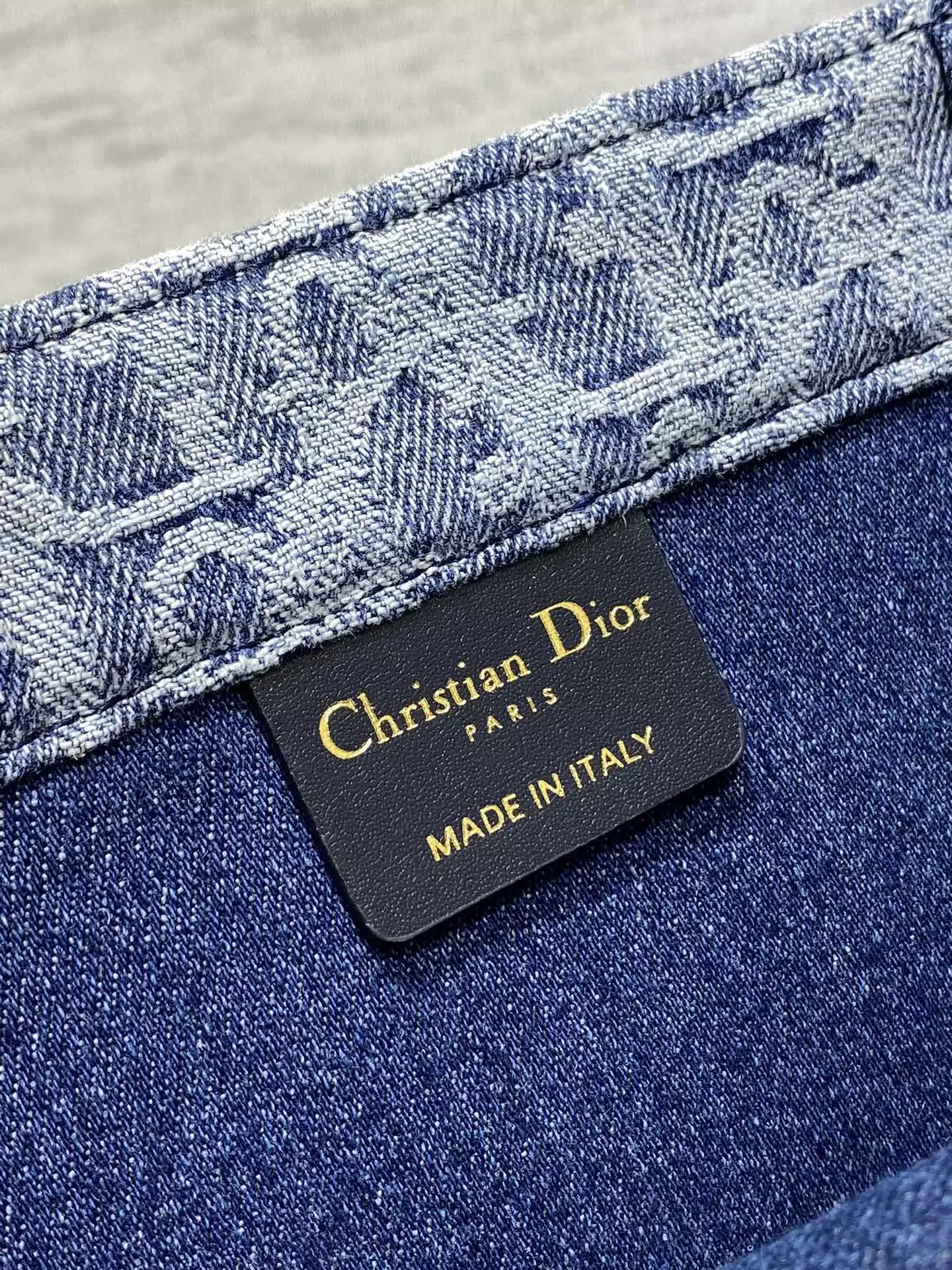 Large Dior Book Tote Blue Denim Dior Oblique - Repbags.ru - Image 10