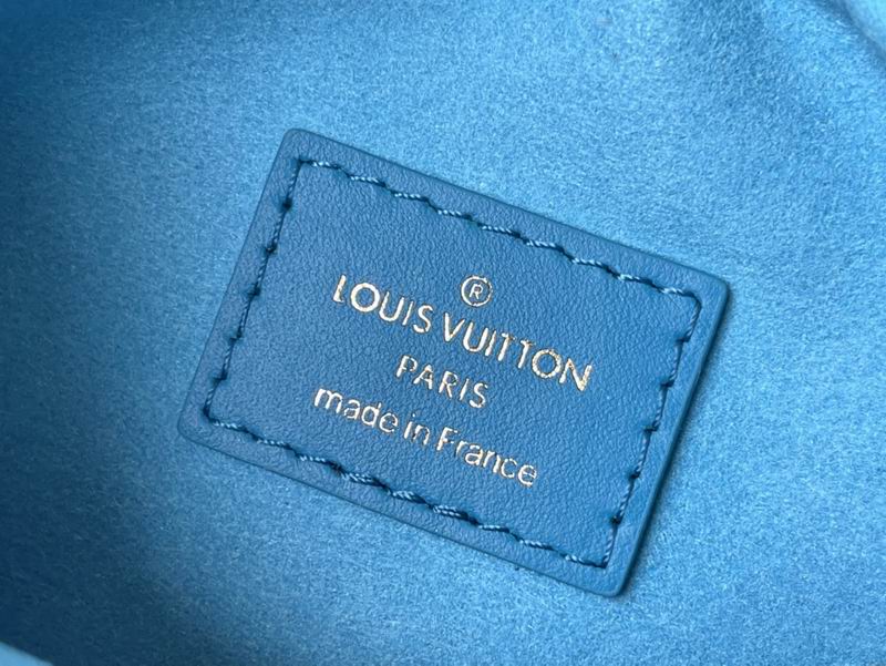 Louis Vuitton Loop Baguette Blue Calfskin - Image 10
