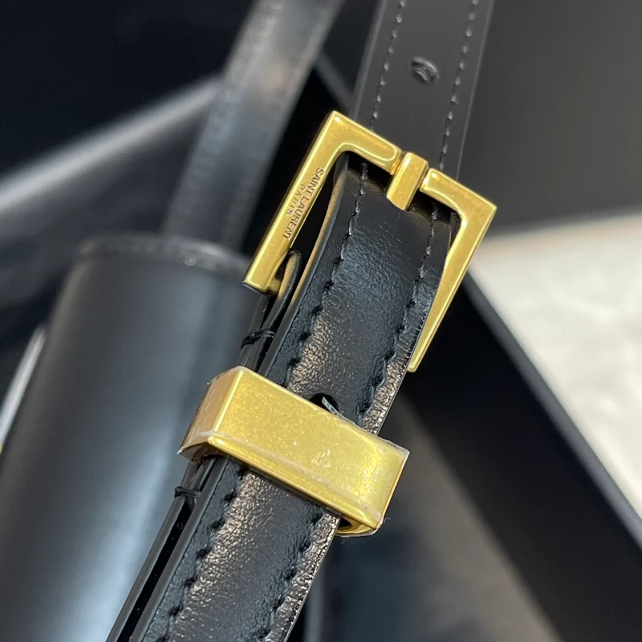 Manhattan Small Shoulder Bag in Box Saint Laurent - Image 10