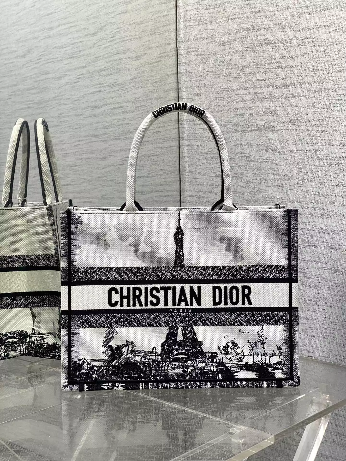 Medium Dior Book Tote Paris Embroidery - Repbags.ru - Image 3