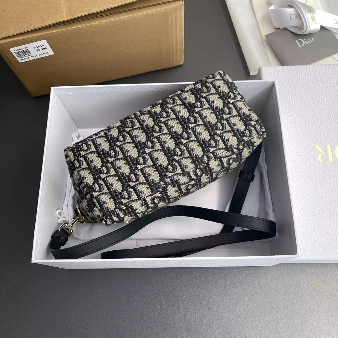 Medium DiorTravel Nomad Pouch Blue Dior Oblique - Repbags.ru - Image 6