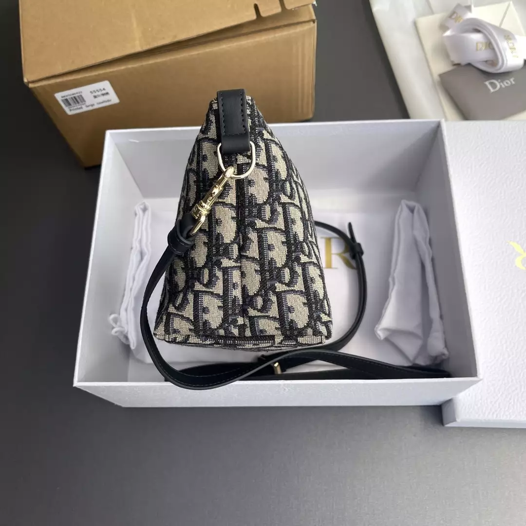 Medium DiorTravel Nomad Pouch Blue Dior Oblique - Repbags.ru - Image 5