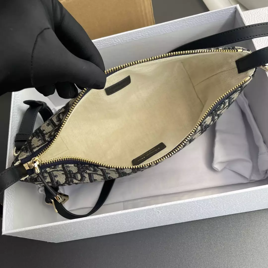 Medium DiorTravel Nomad Pouch Blue Dior Oblique - Repbags.ru - Image 9