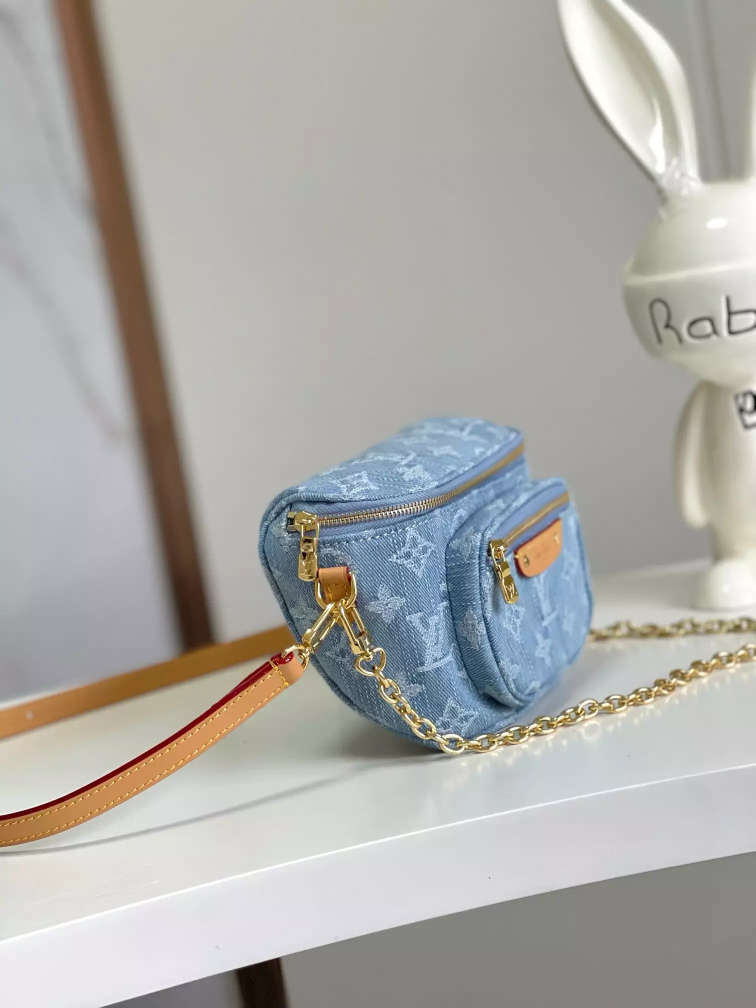 Mini Bumbag Sky Denim Monogram Denim - Repbags.ru - Image 4