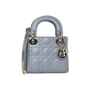 Mini Lady Dior Bag Cloud Blue Lambskin