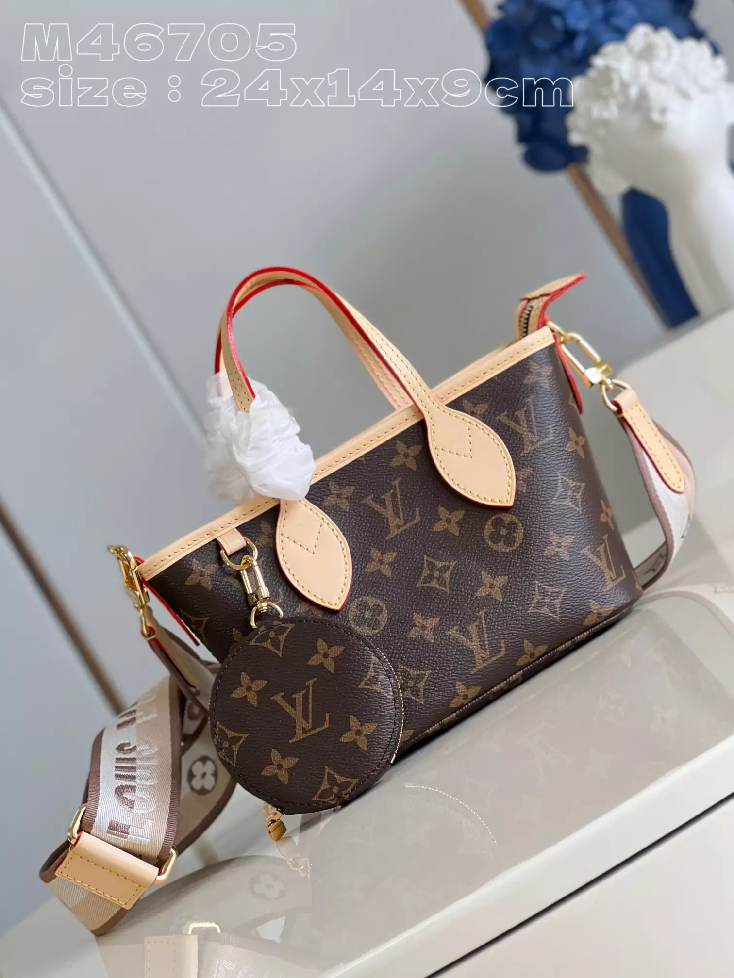 Neverfull BB Monogram Canvas in Beige - Repbags.ru - Image 3