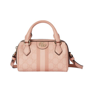 Ophidia GG Super Mini Bag in Pink GG Supreme - Repbags.ru