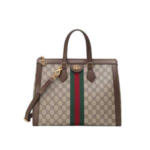 Ophidia GG medium tote bag Beige ebony - GB075