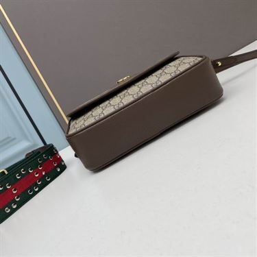 Ophidia GG mini shoulder bag Beige and ebony GG Supreme canvas - Image 7