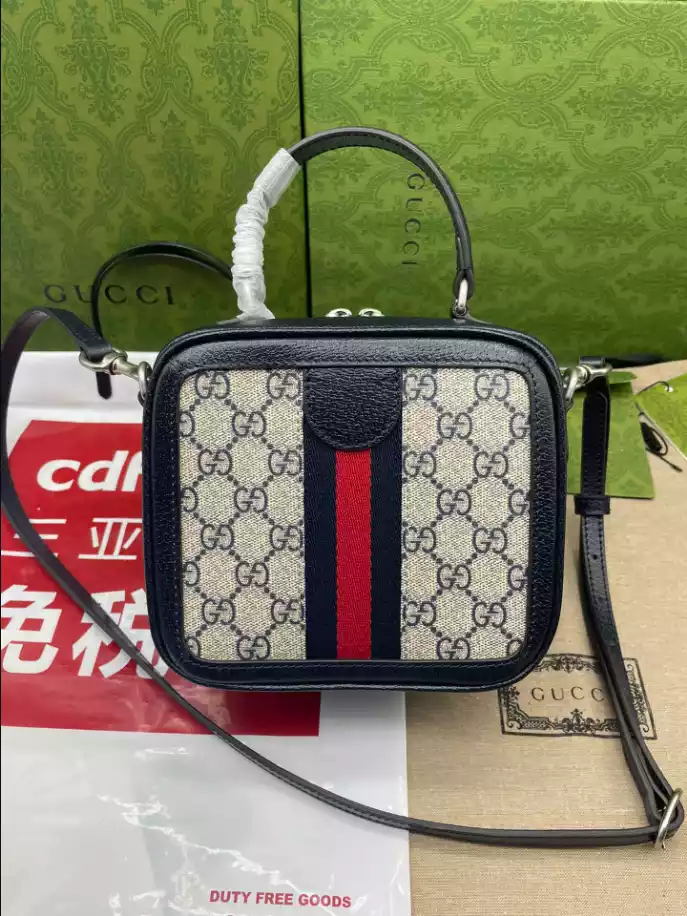 Ophidia GG Mini Top Handle Bag - Image 4