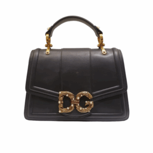 Dolce & Gabbana Black DG Amore Top Handle Bag