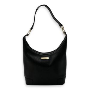 Vintage Shoulder Bag Black in Calfskin, Gold hardware