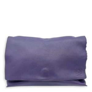 Flamenco Shoulder Bag Purple in Lambskin, Silver hardware