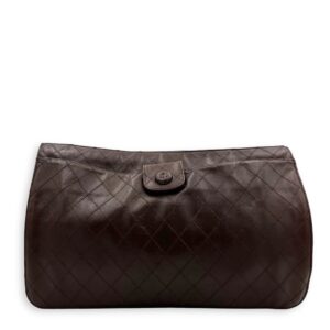 Vintage Pouch Brown in Calfskin, Antique Brass hardware