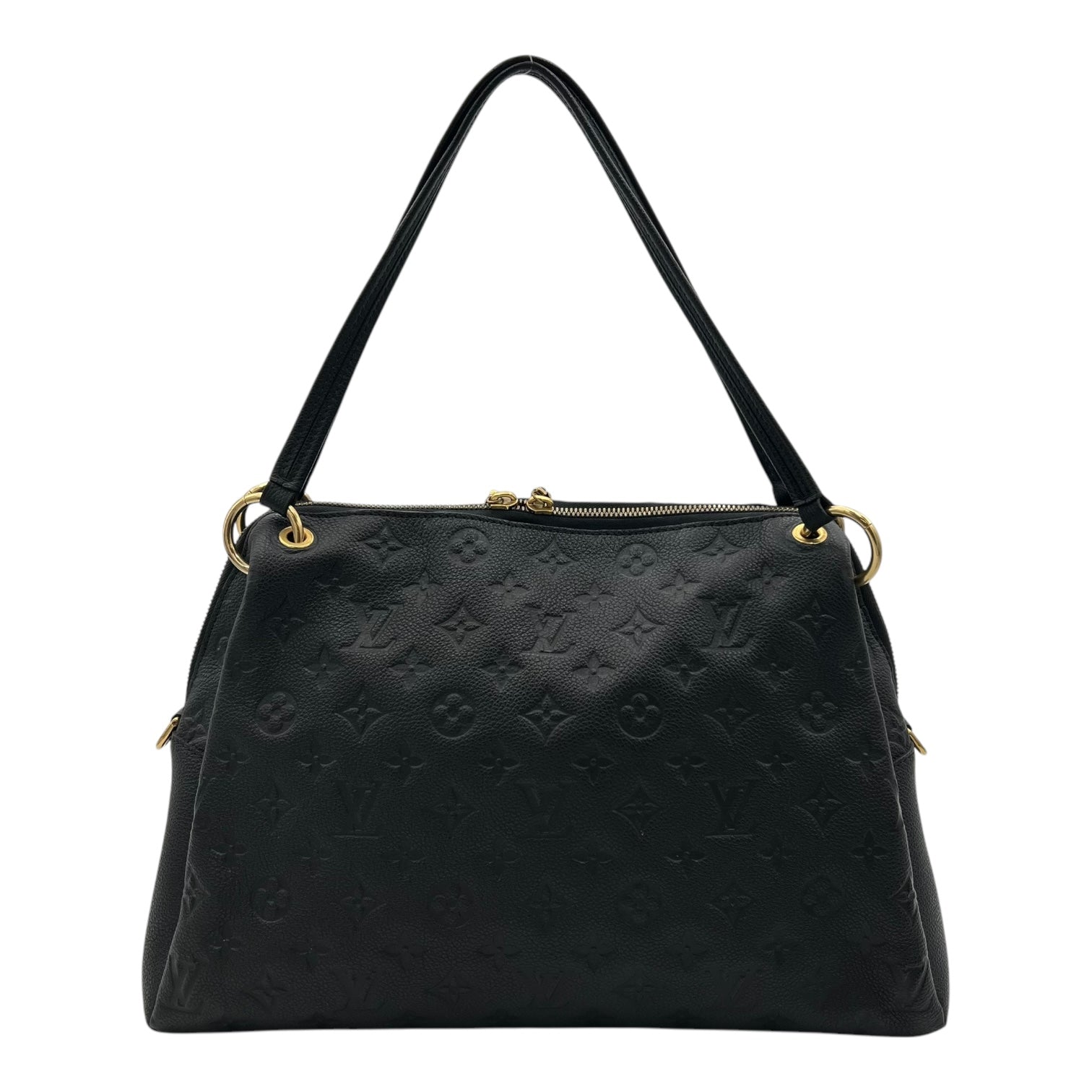 Ponthieu Black Top Handle Bag in Monogram Empreinte Leather, Gold hardware - Image 3