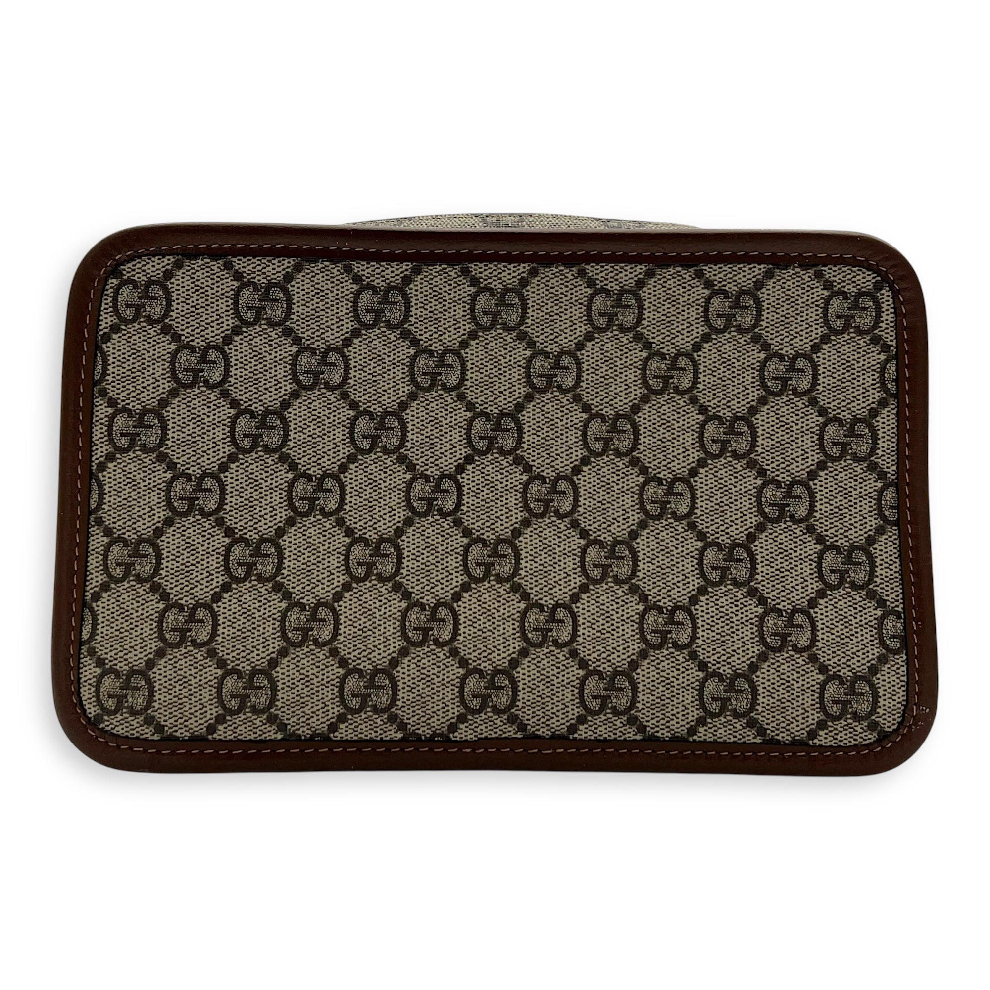 GG Supreme Crossbody Bag Brown in Coated Canvas, Gold hardware - Image 3