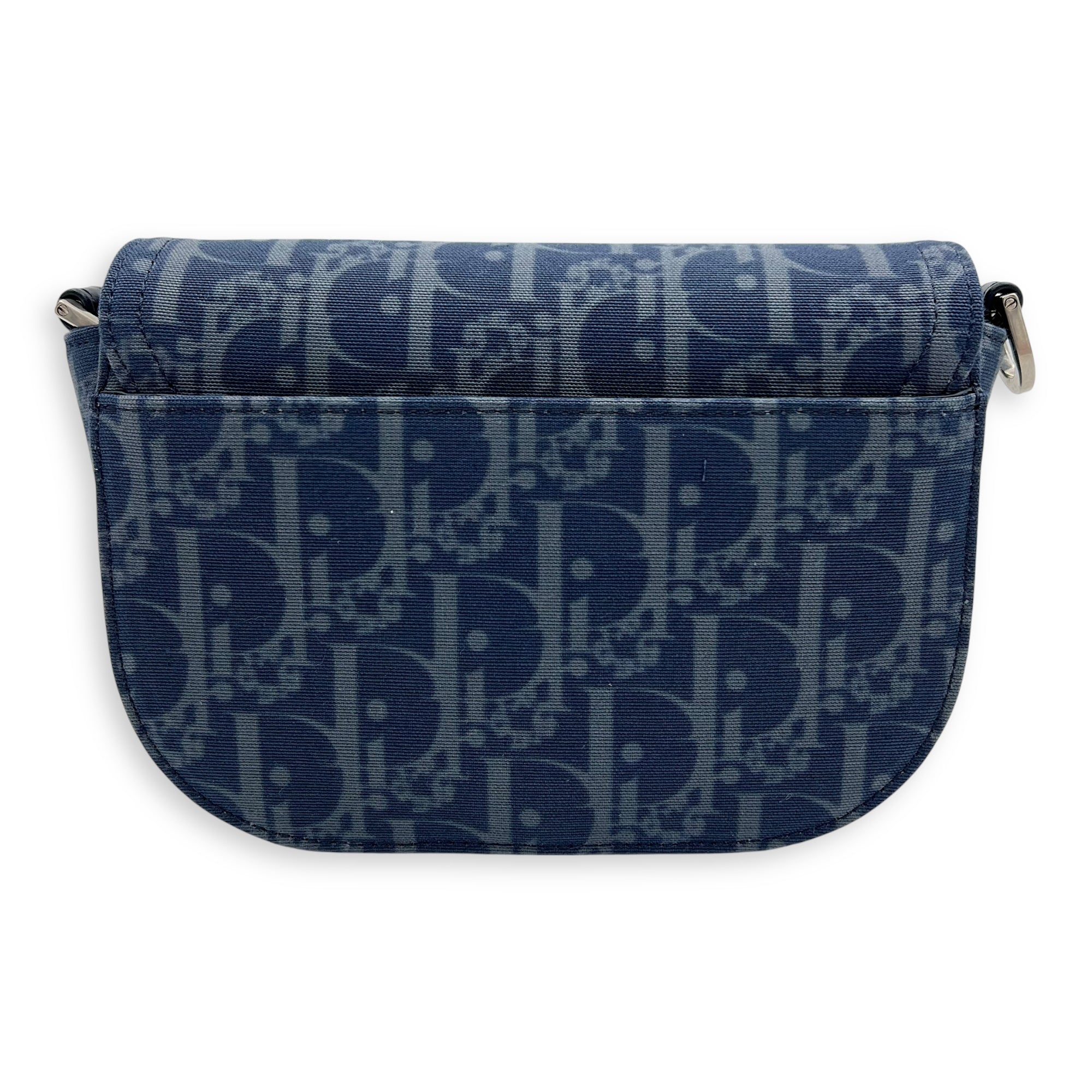 Dior Tears Saddle Blue Crossbody Bag in Denim, Lacquered Metal hardware - Image 3