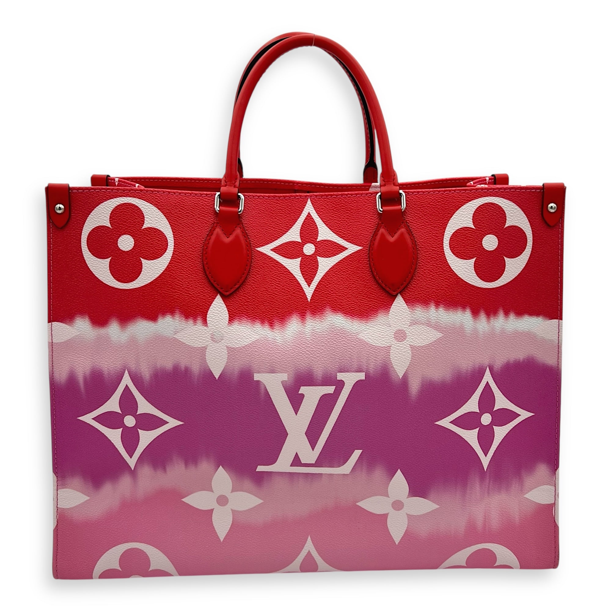 OnTheGo GM Multi-colour Tote Bag in Coated Canvas, Silver hardware - Image 3