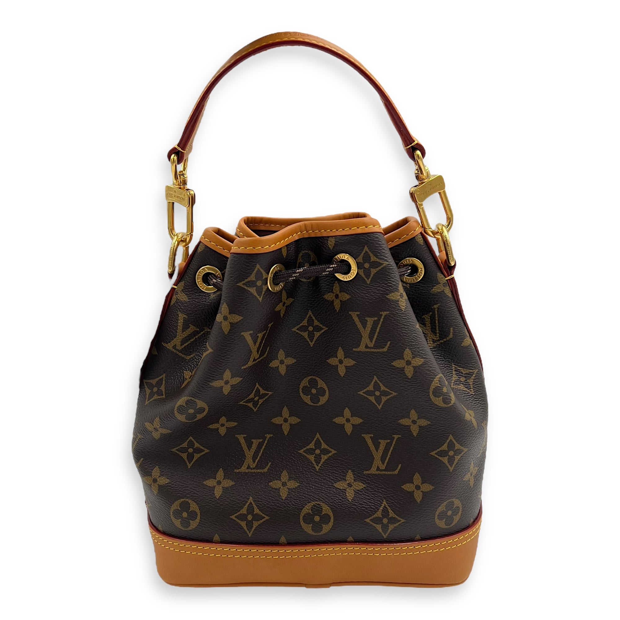 Noe Cargo Crossbody Bag Brown in Monogram Coated Canvas, Gold hardware - Image 3