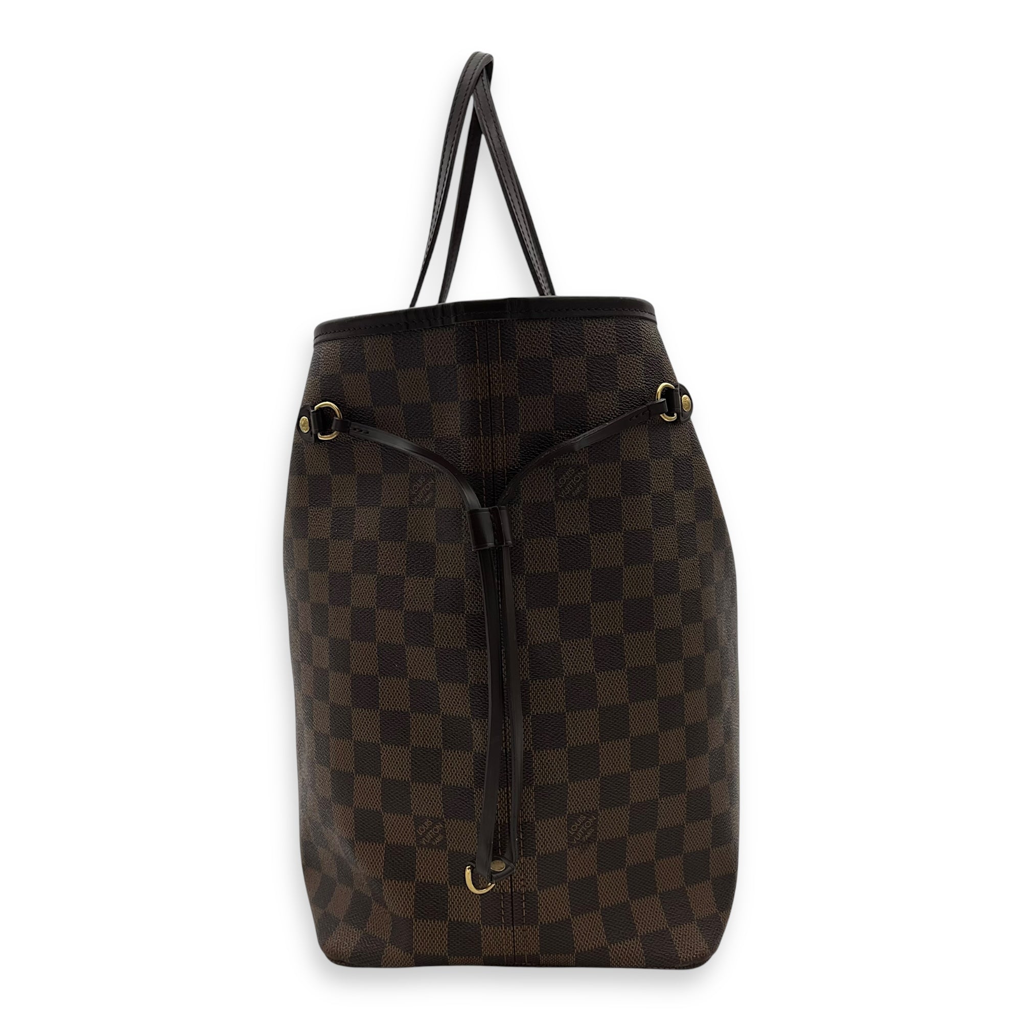 Neverfull Tote Bag GM Brown in Coated Canvas, Gold hardware - Image 4