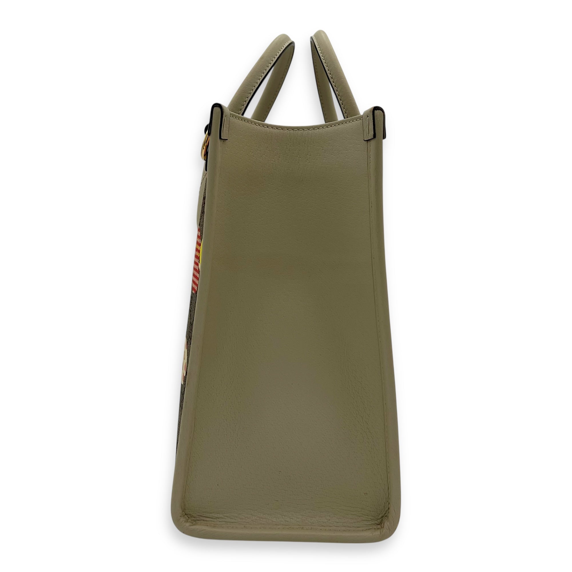 GG Supreme Tote Bag Brown in Coated Canvas, Gold hardware - Image 4