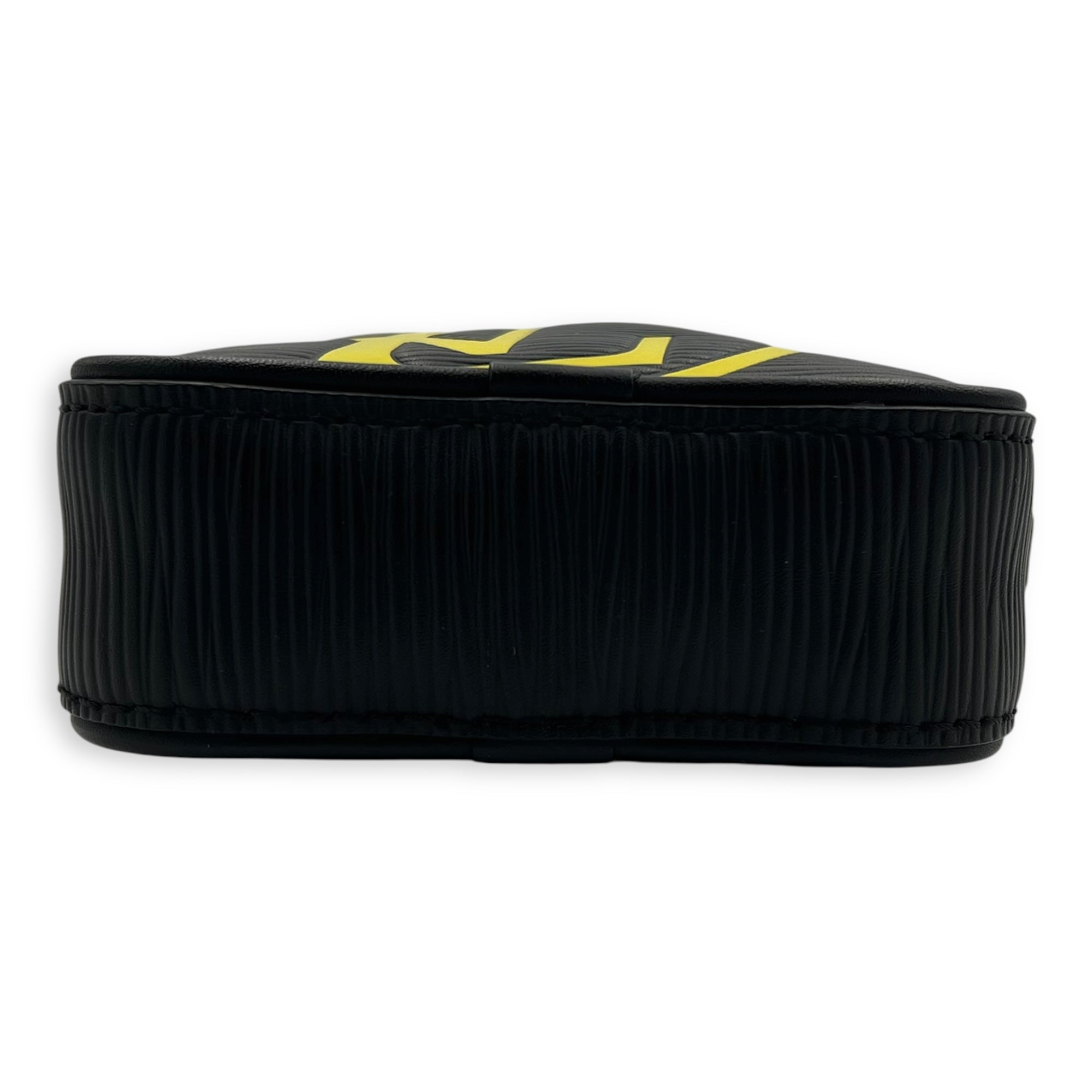 Danube Crossbody Bag Black in Epi Leather, Silver hardware - Image 6