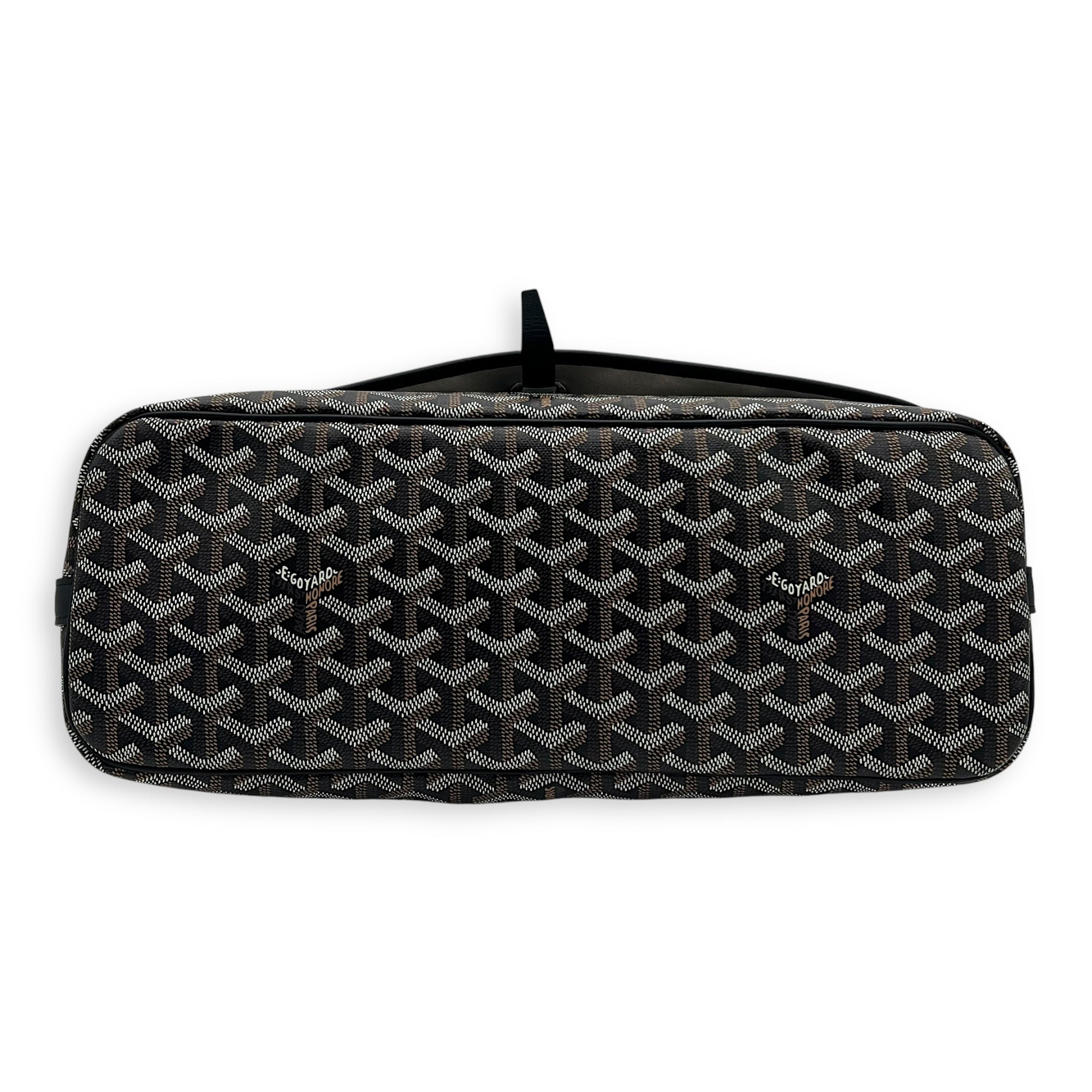 Capetien Messenger MM Black in Coated Canvas, Silver hardware - Image 6