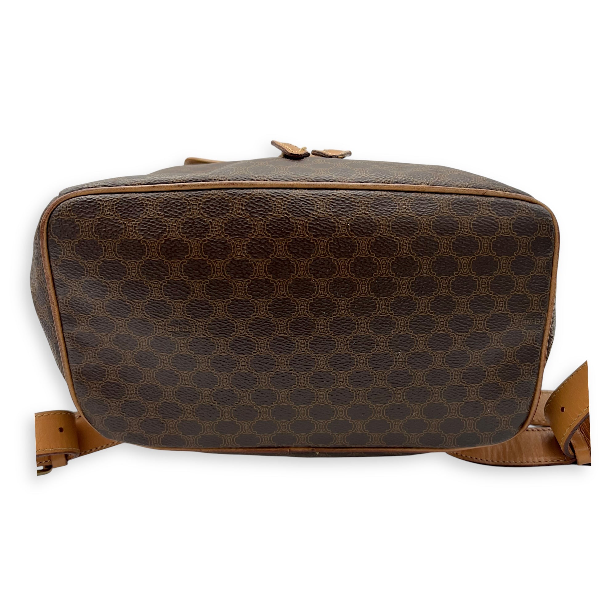 Macadam Backpack Brown in Coated Canvas, Gold hardware - Image 6