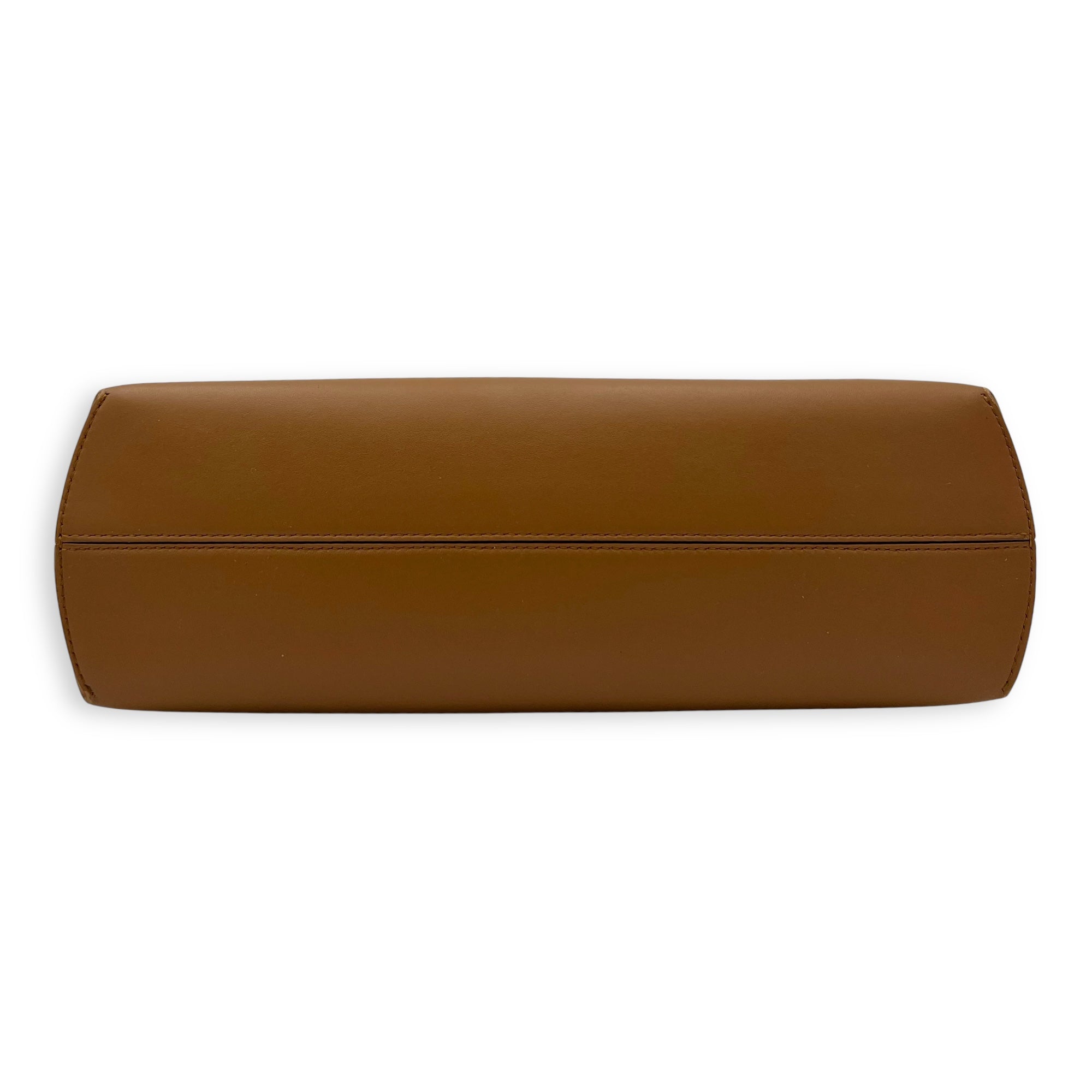 First Brown Shoulder Bag in Calfskin, Gold hardware - Image 6