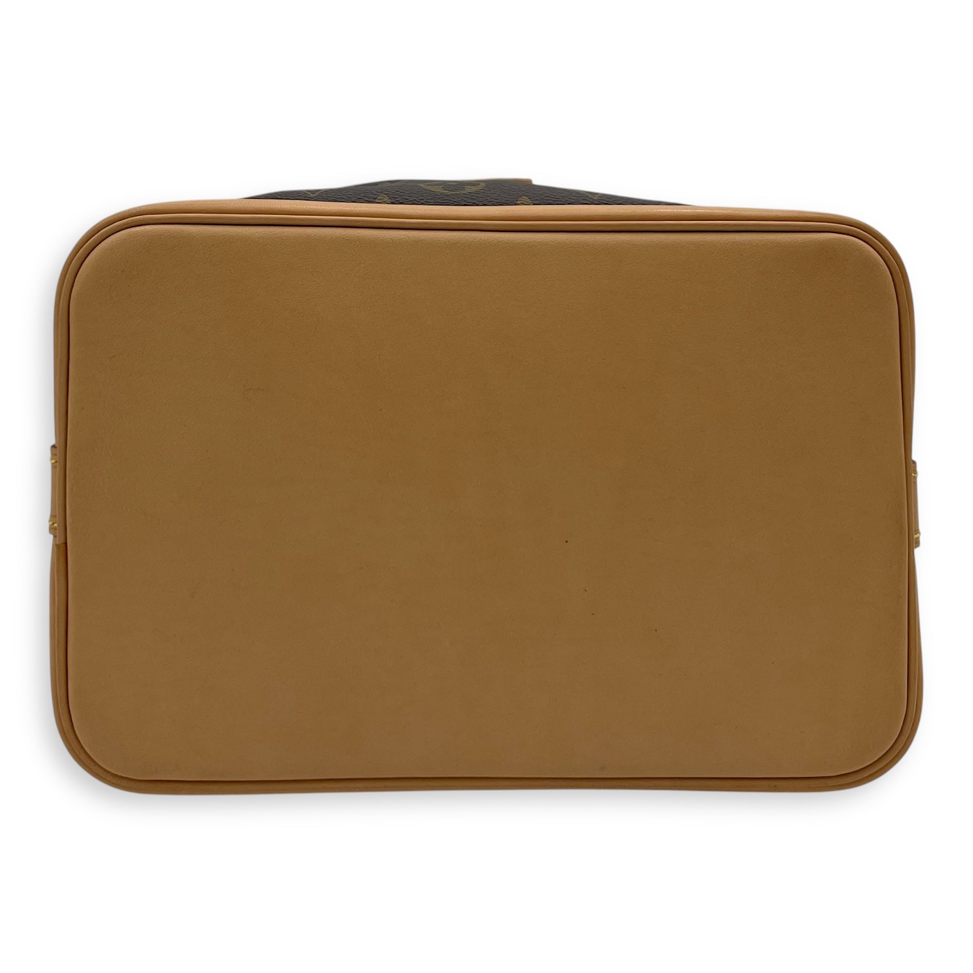 Noe Bucket Bag Petite Brown in Monogram Coated Canvas, Gold hardware - Image 6