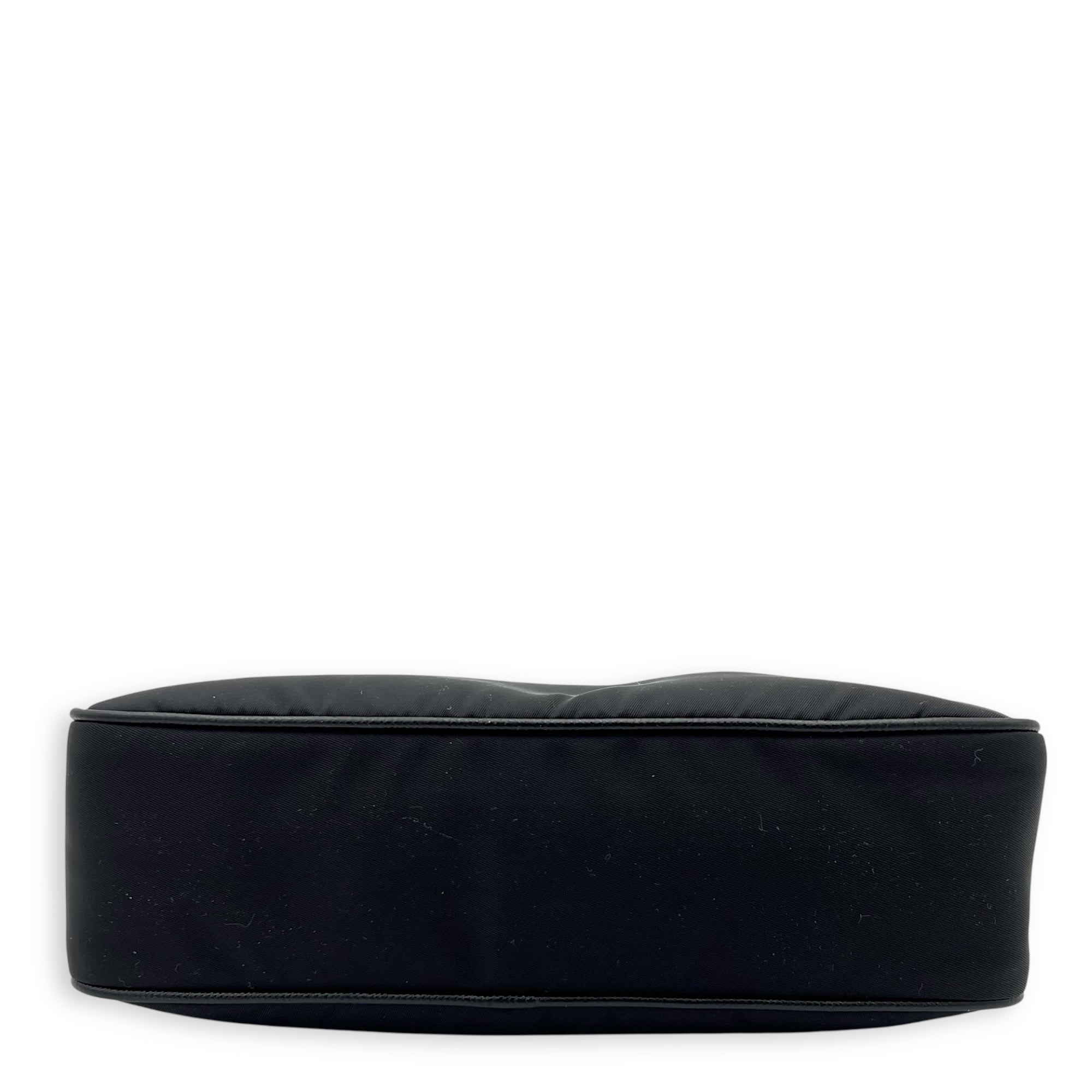 Re-Edition 2005 Crossbody Bag Black in Re-Nylon, Silver hardware - Image 6