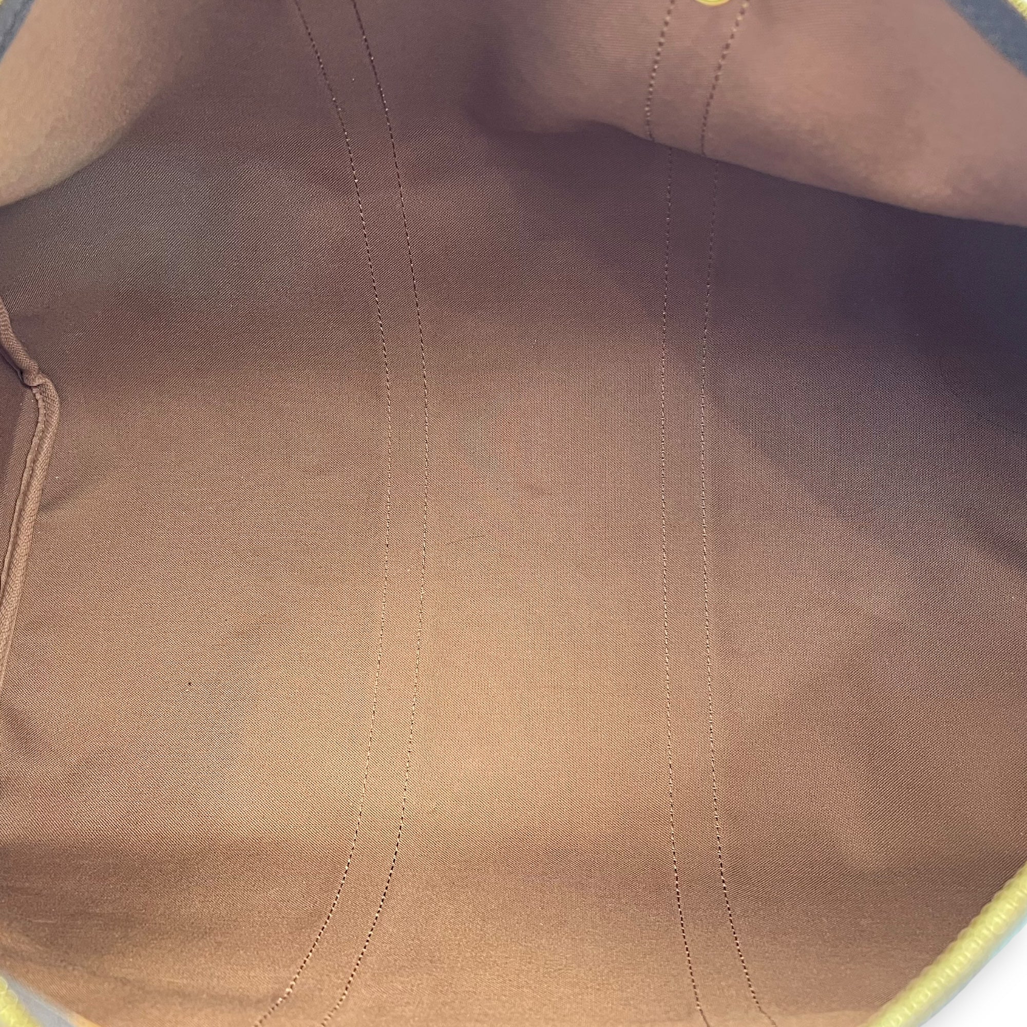 Stephen Sprouse Keepall 50 Brown Duffle Bag in Coated Canvas, Gold hardware - Image 7