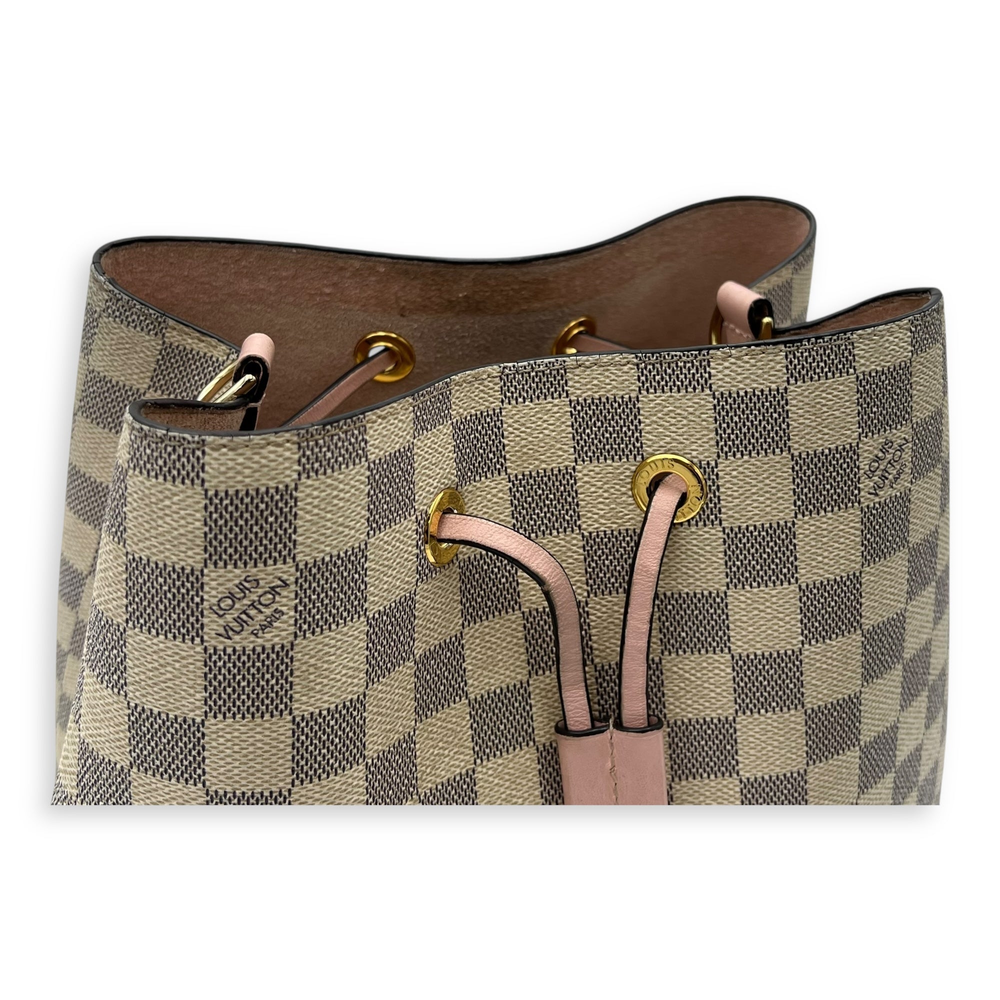 NeoNoe MM Azur Bucket Bag in Coated Canvas, Gold hardware - Image 8