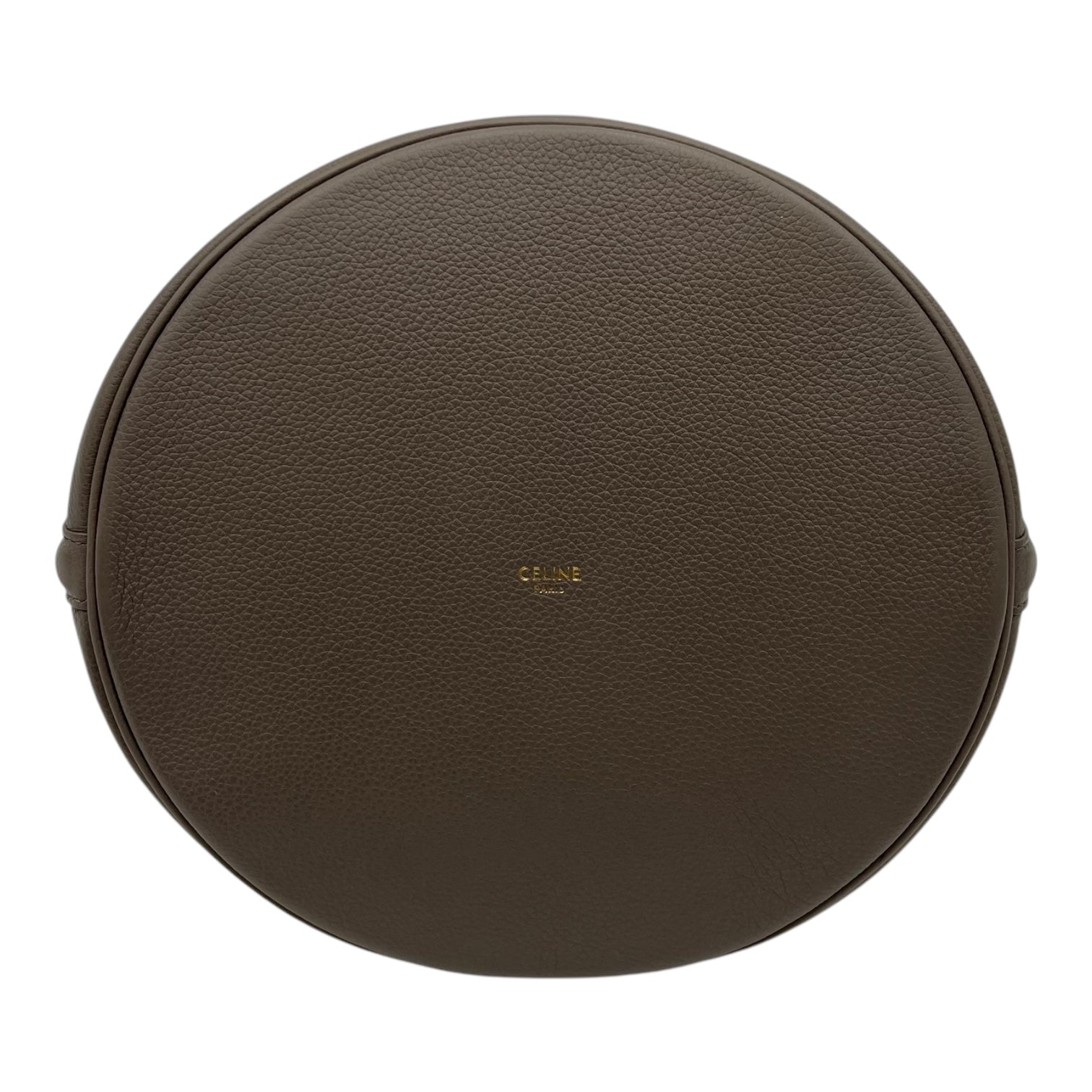 Bucket 16 Brown Top Handle Bag in Calfskin, Gold hardware - Image 6