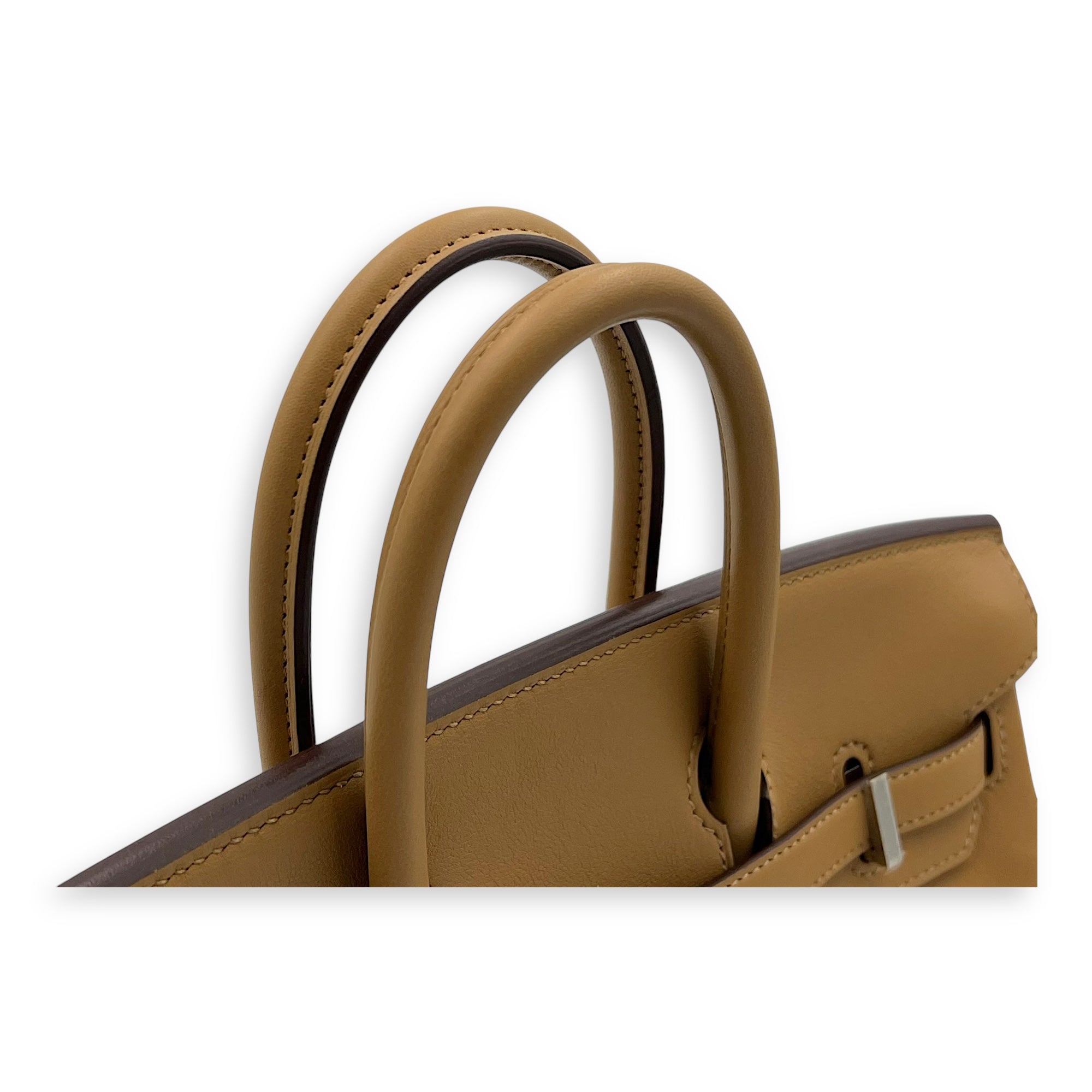 Birkin In 'N Out 25 Biscuit Top Handle Bag in Swift, Gold hardware - Image 8