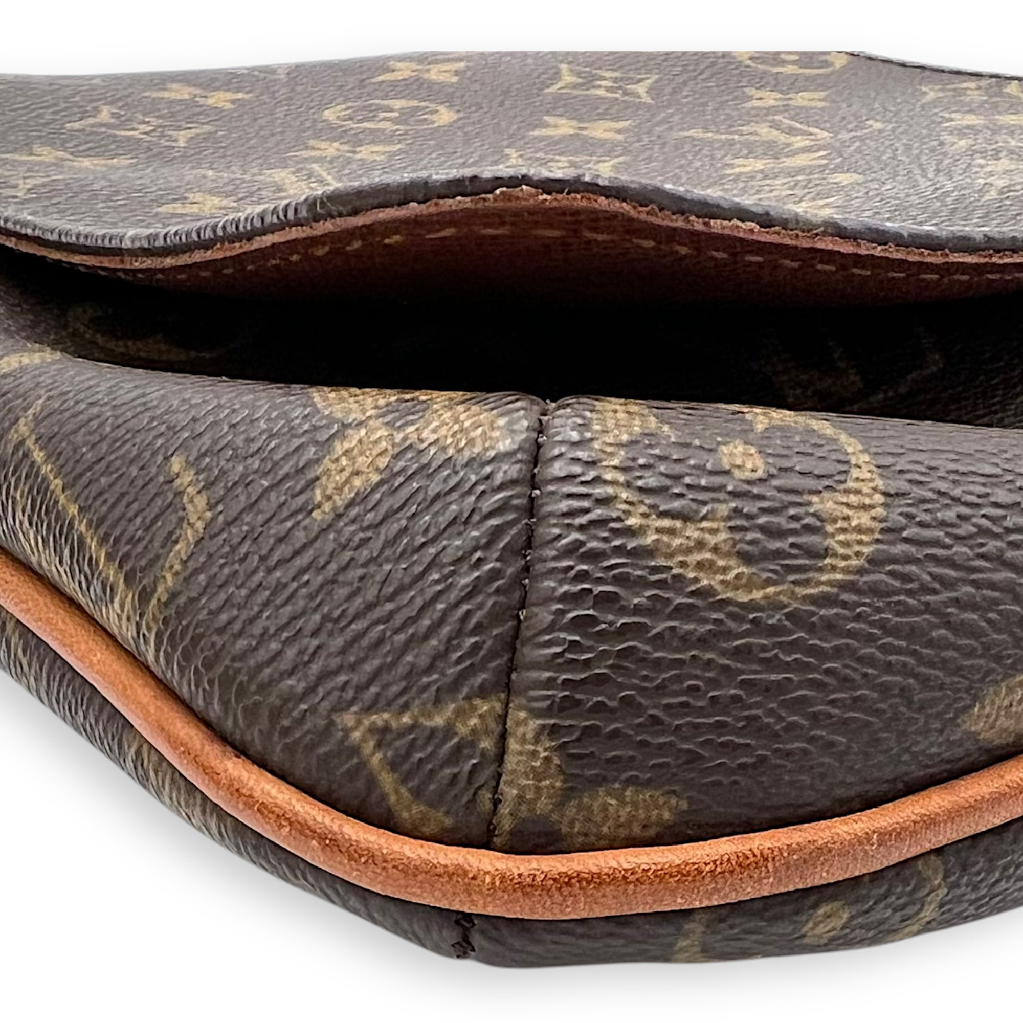 Musette Salsa Crossbody Bag Brown in Monogram Coated Canvas, Gold hardware - Image 9