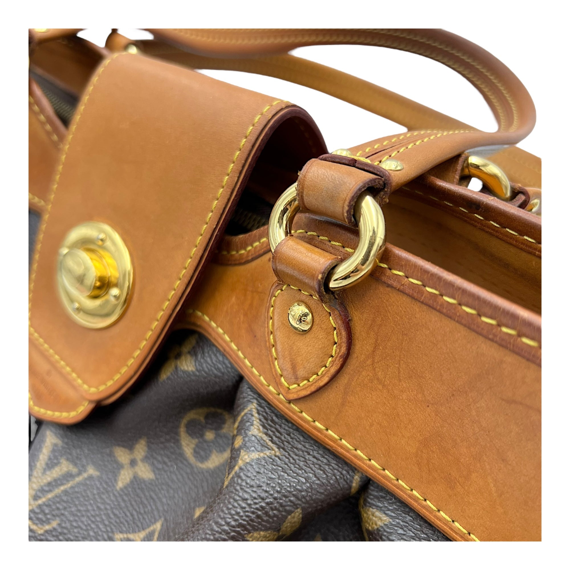 Boetie Shoulder Bag in Monogram Coated Canvas Gold hardware - Image 7