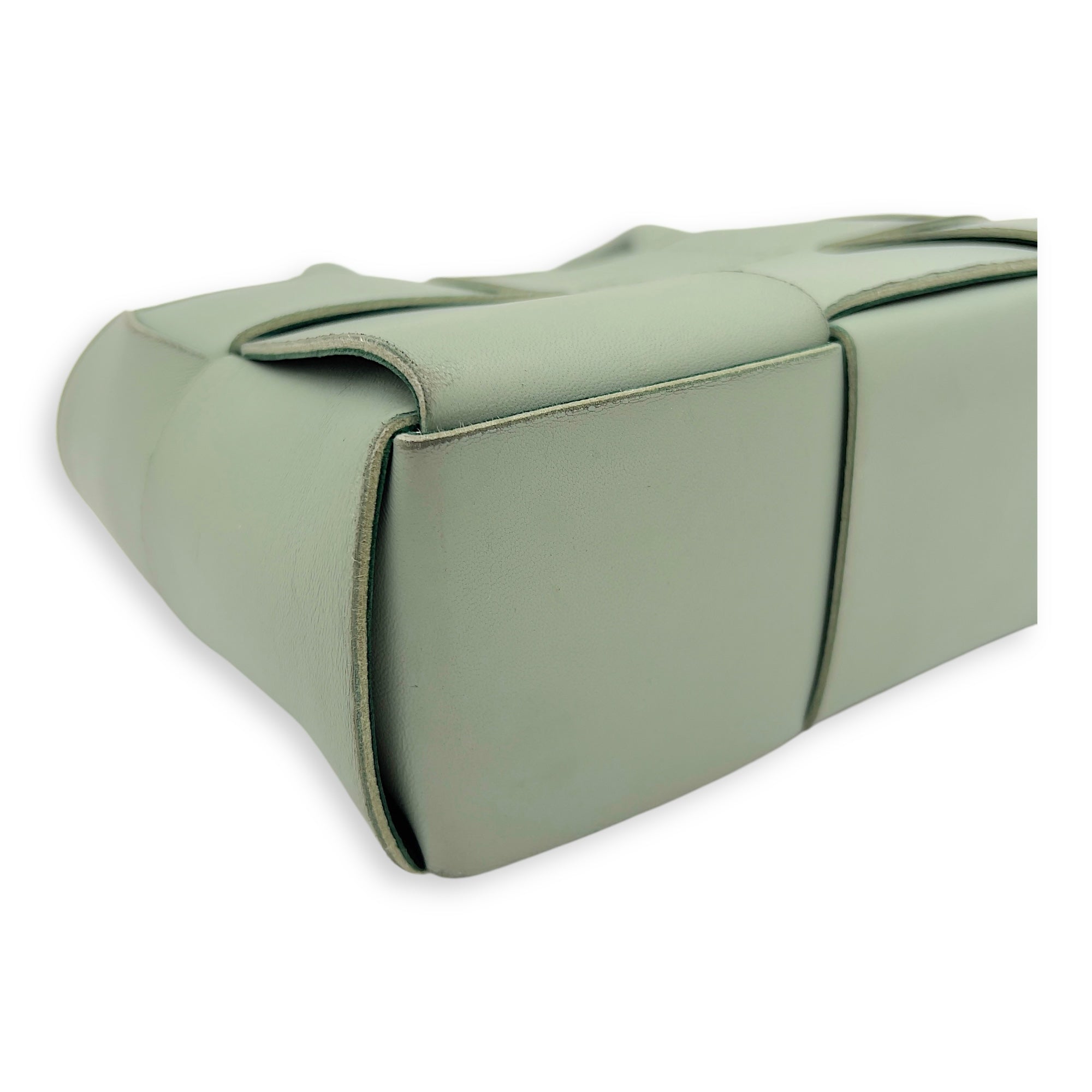 Arco Top Handle Bag Green in Lambskin - Image 9