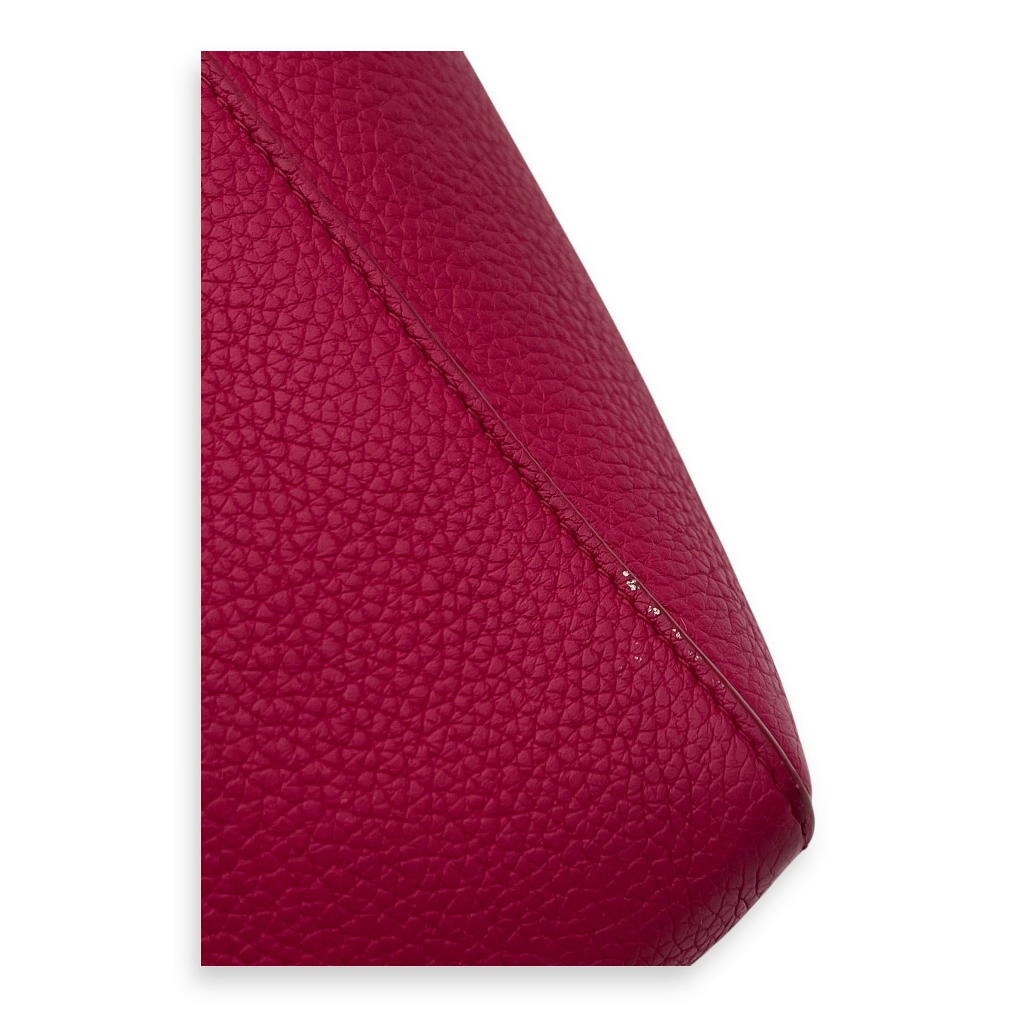 Sangle Small Pink Shoulder Bag in Calfskin, Gold hardware - Image 10