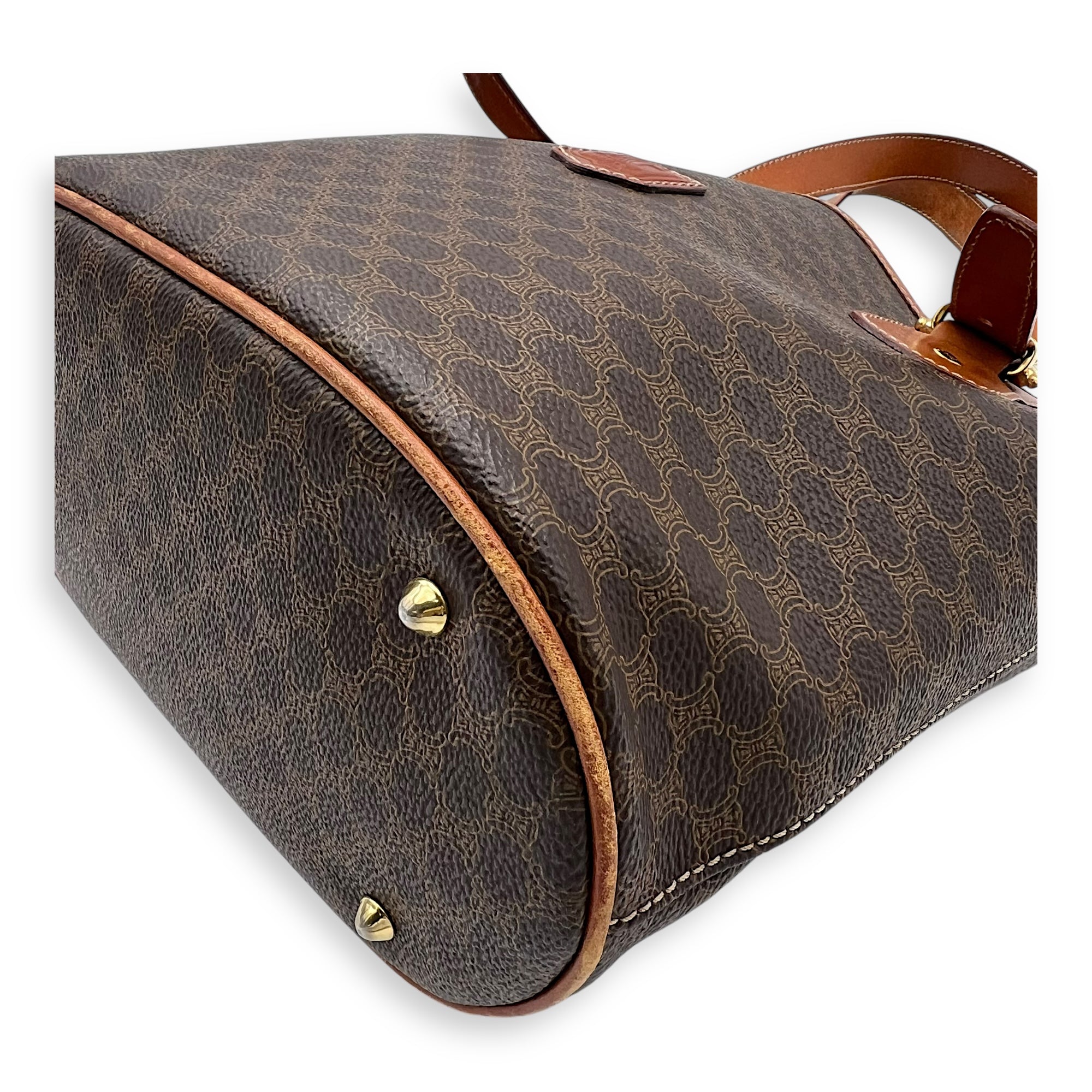 Macadam Shoulder Bag Brown in Coated Canvas, Gold hardware - Image 9