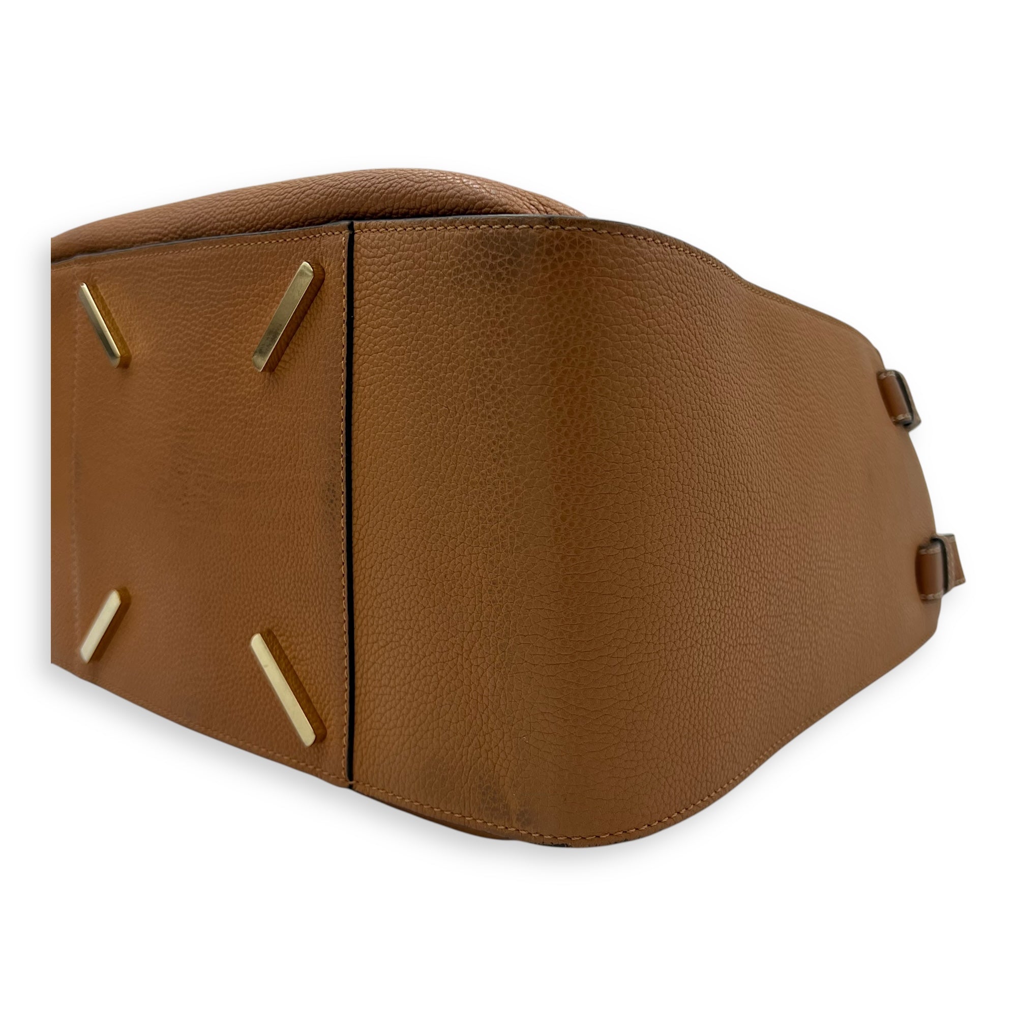 Hammock Medium Brown Shoulder Bag in Calfskin, Gold hardware - Image 10