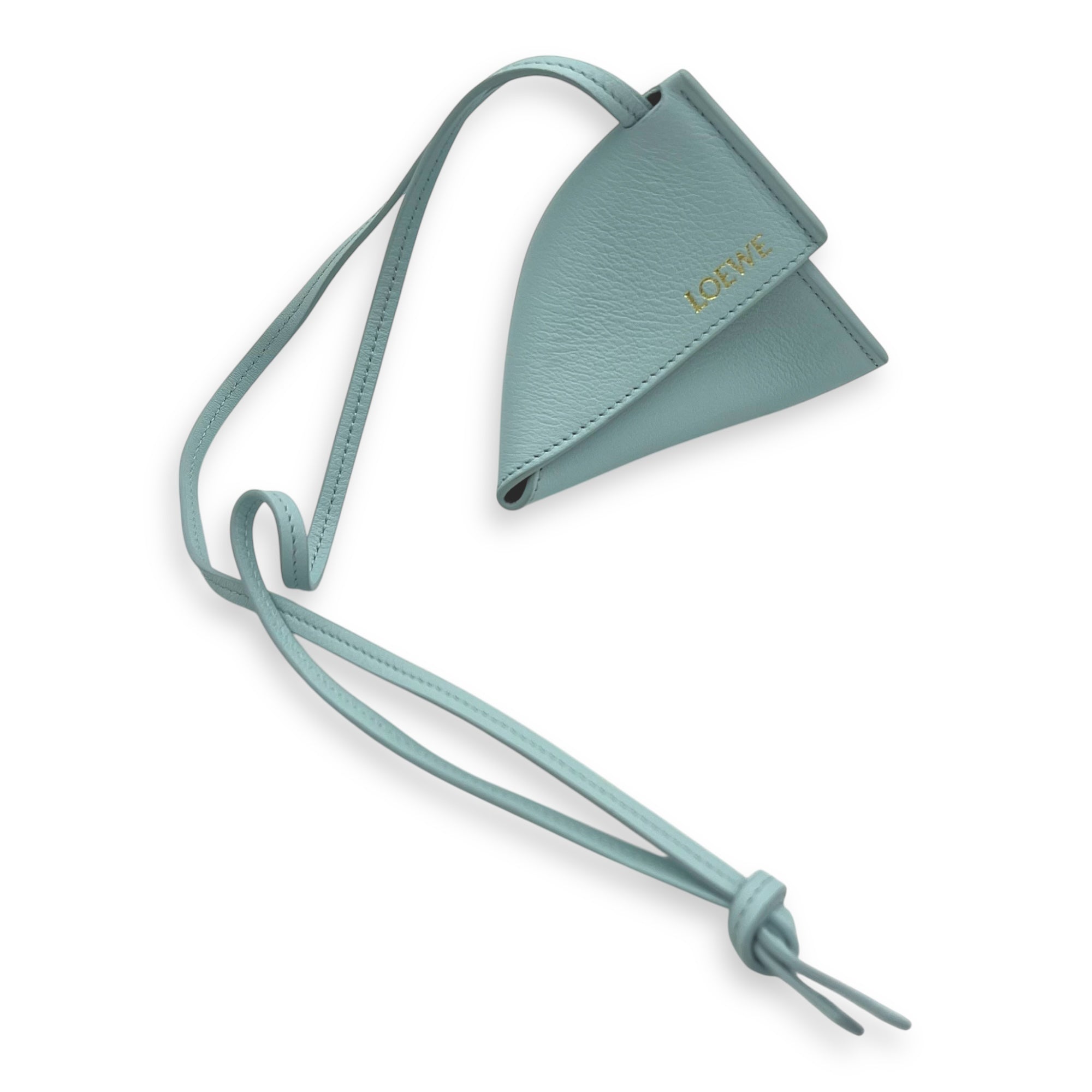 Puzzle Fold Charm Charm Blue in Calfskin - Image 10