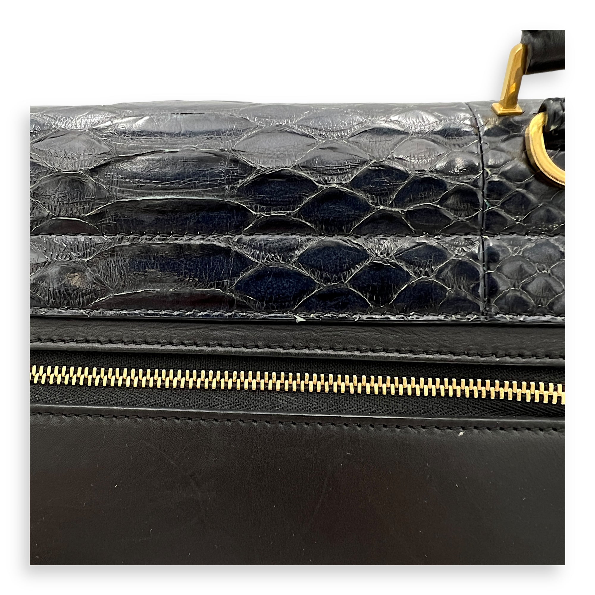 Trapeze Top handle Bag Small Multi-colour in Calfskin , Gold Hardware - Image 9