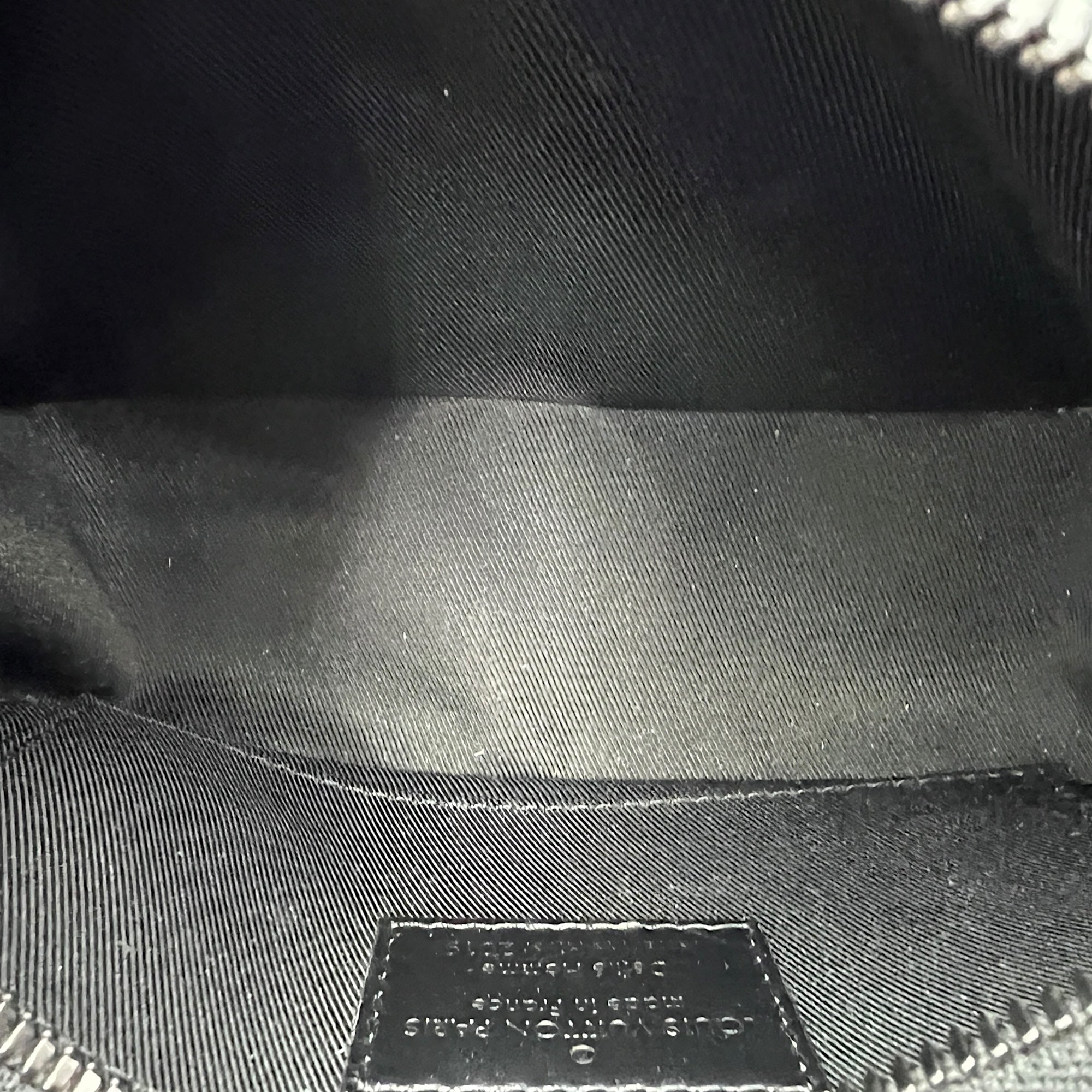 Soft Trunk Mini Black Crossbody Bag in Taiga Leather, Lacquered Metal hardware - Image 12